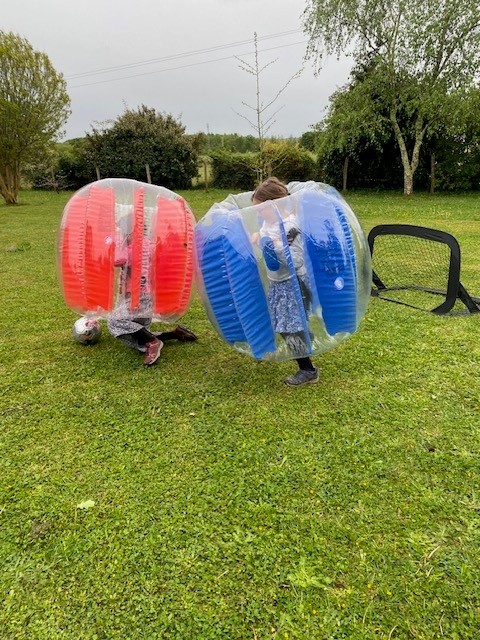 Jeux Bubble foot enfant